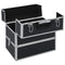 vidaXL - Make-up - koffer - 37x24x35 - cm - aluminium - zwart
