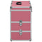 vidaXL - Make-up - koffer - 37x24x40 - cm - aluminium - roze