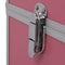 vidaXL - Make-up - koffer - 37x24x40 - cm - aluminium - roze