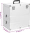 vidaXL - Make-up - koffer - 37x24x40 - cm - aluminium - roze
