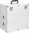 vidaXL - Make-up - koffer - 37x24x40 - cm - aluminium - zilverkleurig