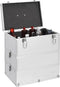 vidaXL - Make-up - koffer - 37x24x40 - cm - aluminium - zilverkleurig