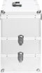 vidaXL - Make-up - koffer - 37x24x40 - cm - aluminium - zilverkleurig