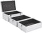 vidaXL - Make-up - koffer - 37x24x40 - cm - aluminium - zilverkleurig