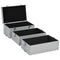 vidaXL - Make-up - koffer - 37x24x40 - cm - aluminium - zilverkleurig