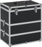 vidaXL - Make-up - koffer - 37x24x40 - cm - aluminium - zwart