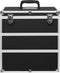 vidaXL - Make-up - koffer - 37x24x40 - cm - aluminium - zwart