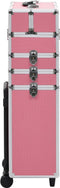 vidaXL - Make-up - trolley - aluminium - roze