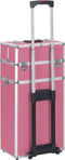vidaXL - Make-up - trolley - aluminium - roze