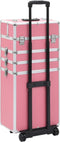 vidaXL - Make-up - trolley - aluminium - roze