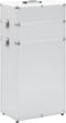 vidaXL - Make-up - trolley - aluminium - zwart - met - krokodillenpatroon