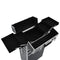 vidaXL - Make-up - trolley - aluminium - zwart - met - krokodillenpatroon