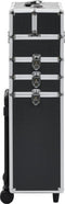 vidaXL - Make-up - trolley - aluminium - zwart