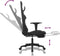 vidaXL - Massage - gamestoel - met - voetensteun - stof - zwart - en - wit