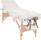 vidaXL - Massagetafel- - en - krukset - inklapbaar - 3 - zones - 10 - cm - dik - wit