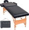 vidaXL - Massagetafel - inklapbaar - 2 - zones - 10 - cm - dik - zwart