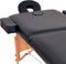 vidaXL - Massagetafel - inklapbaar - 2 - zones - 10 - cm - dik - zwart