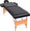 vidaXL - Massagetafel - inklapbaar - 2 - zones - 10 - cm - dik - zwart