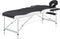 vidaXL - Massagetafel - inklapbaar - 2 - zones - aluminium - zwart - en - wit