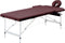vidaXL - Massagetafel - inklapbaar - 2 - zones - aluminum - wijnpaars
