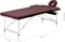 vidaXL - Massagetafel - inklapbaar - 2 - zones - aluminum - wijnpaars