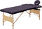 vidaXL - Massagetafel - inklapbaar - 2 - zones - hout - paars