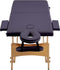 vidaXL - Massagetafel - inklapbaar - 2 - zones - hout - paars