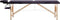 vidaXL - Massagetafel - inklapbaar - 2 - zones - hout - paars