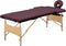 vidaXL - Massagetafel - inklapbaar - 2 - zones - hout - wijnpaars