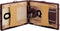vidaXL - Massagetafel - inklapbaar - 2 - zones - hout - wijnpaars