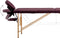 vidaXL - Massagetafel - inklapbaar - 2 - zones - hout - wijnpaars