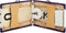 vidaXL - Massagetafel - inklapbaar - 2 - zones - hout - wit - en - paars