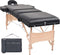 vidaXL - Massagetafel - inklapbaar - 3 - zones - 10 - cm - dik - zwart