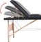vidaXL - Massagetafel - inklapbaar - 3 - zones - 10 - cm - dik - zwart
