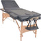 vidaXL - Massagetafel - inklapbaar - 3 - zones - 10 - cm - dik - zwart