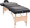 vidaXL - Massagetafel - inklapbaar - 3 - zones - 10 - cm - dik - zwart