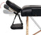 vidaXL - Massagetafel - inklapbaar - 3 - zones - 10 - cm - dik - zwart