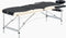vidaXL - Massagetafel - inklapbaar - 3 - zones - aluminium - zwart - en - beige