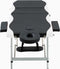 vidaXL - Massagetafel - inklapbaar - 3 - zones - aluminium - zwart - en - wit