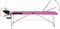 vidaXL - Massagetafel - inklapbaar - 3 - zones - aluminium - zwart - en - roze