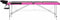 vidaXL - Massagetafel - inklapbaar - 3 - zones - aluminium - zwart - en - roze