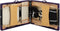 vidaXL - Massagetafel - inklapbaar - 3 - zones - hout - zwart - en - paars