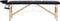 vidaXL - Massagetafel - inklapbaar - 3 - zones - hout - zwart - en - paars