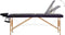 vidaXL - Massagetafel - inklapbaar - 3 - zones - hout - zwart - en - paars
