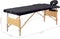 vidaXL - Massagetafel - inklapbaar - 3 - zones - hout - zwart - en - paars