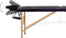 vidaXL - Massagetafel - inklapbaar - 3 - zones - hout - zwart - en - paars