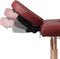 vidaXL - Massagetafel - inklapbaar - met - houten - frame - (vier - delen - / - rood)