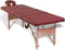 vidaXL - Massagetafel - inklapbaar - met - houten - frame - (vier - delen - / - rood)