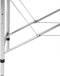 vidaXL - Massagetafel - met - 2 - zones - inklapbaar - aluminium - frame - crèmewit