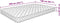 vidaXL - Matras - traagschuim - 200x140x17 - cm